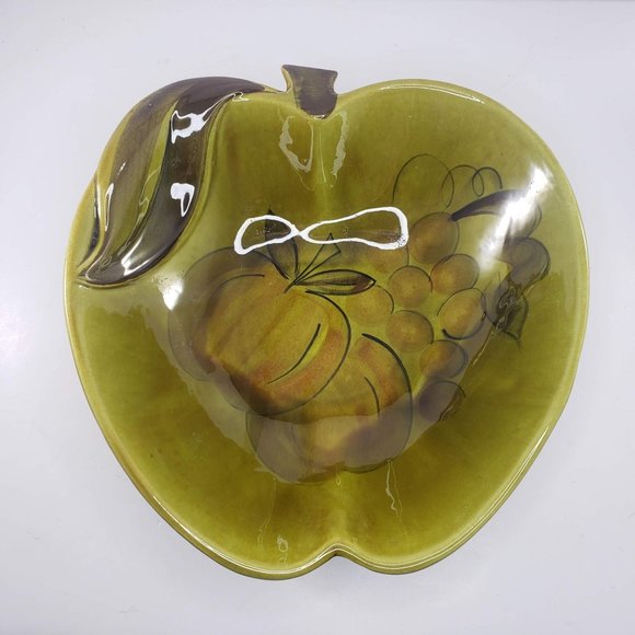Los Angeles Potteries Apple Serving Bowl California USA Mid Century - Picture 1 of 6